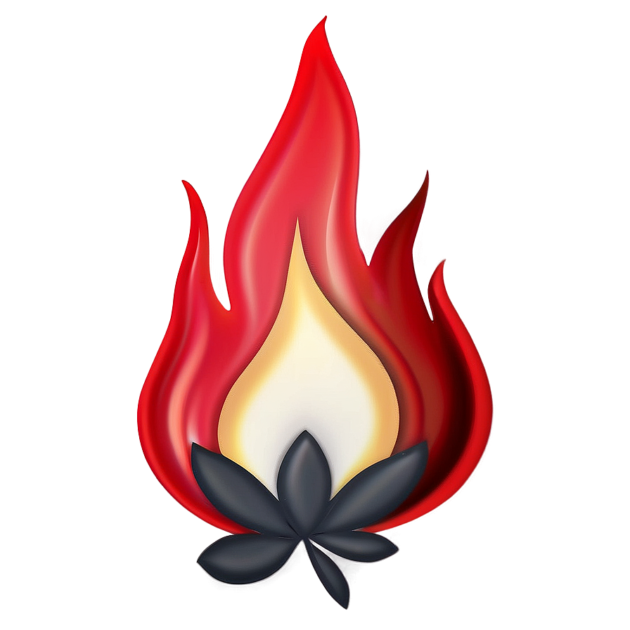 Radiant Fire Emoji Depiction Png Lcc33 PNG