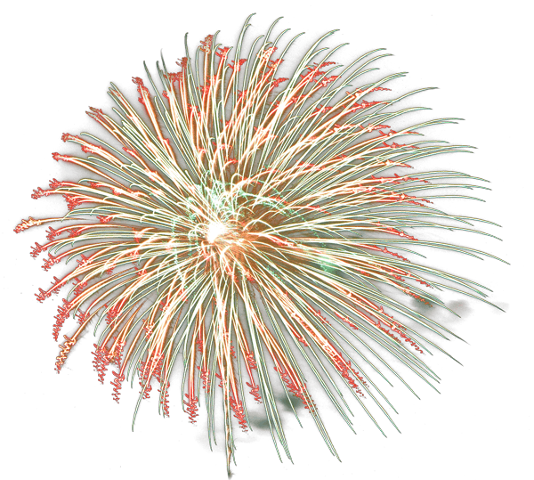 Radiant Firework Explosion Night Sky PNG
