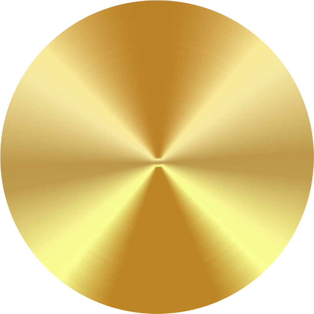 Radiant Gold Circle Graphic PNG