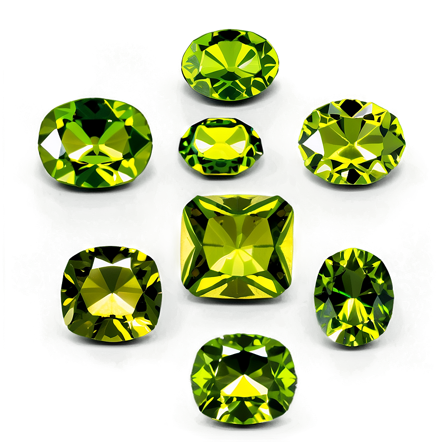 Radiant Green Peridot Png Qus PNG