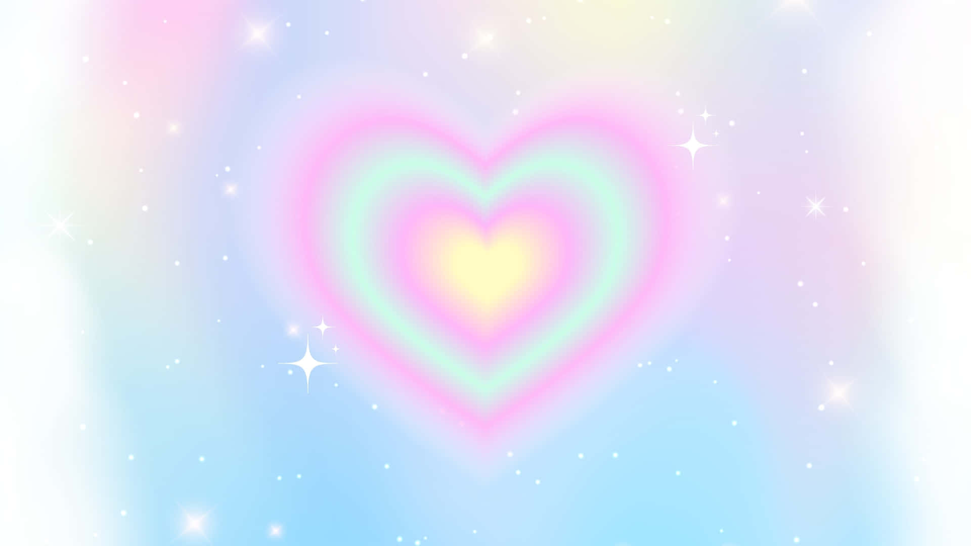 Radiant Heart Aura Background Wallpaper