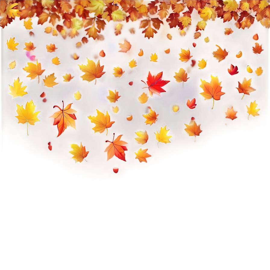 Radiant Leaves Falling Png Vjc PNG