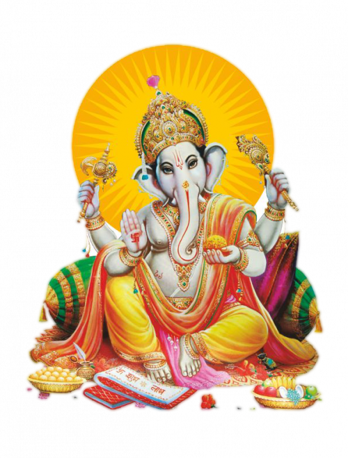 Radiant Lord Ganesha PNG