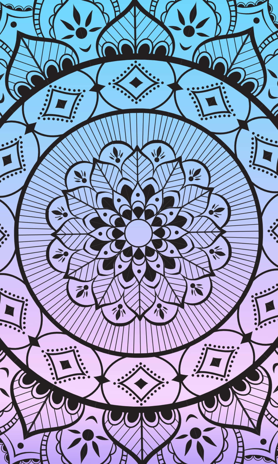 Radiant Mandala Background