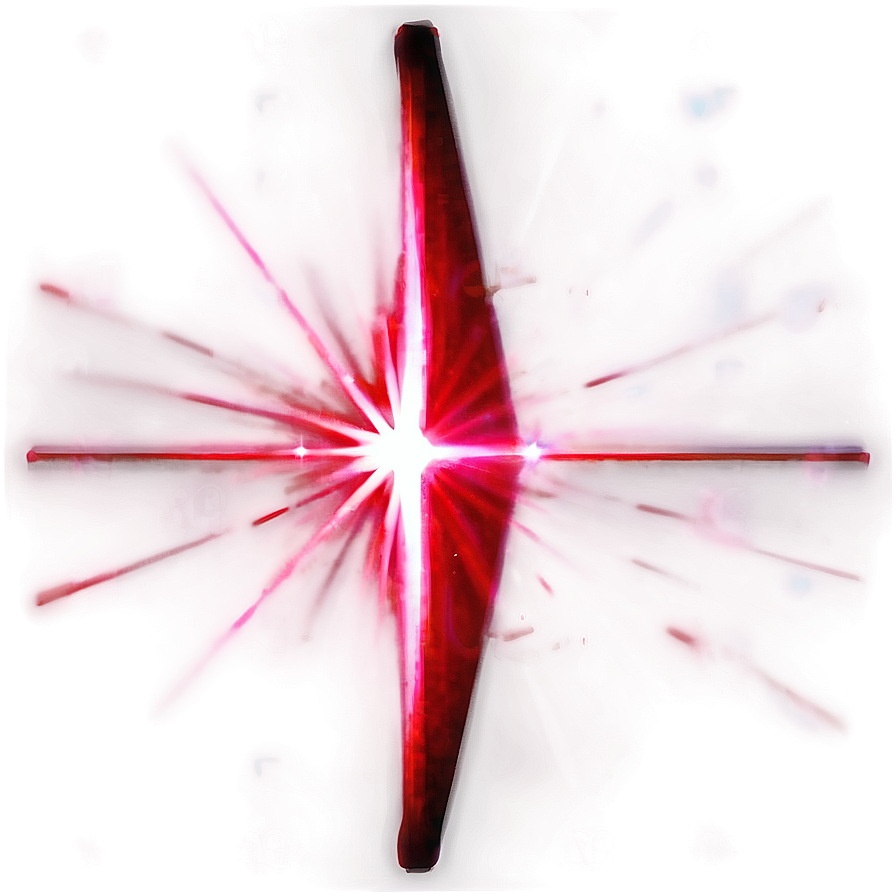 Radiant Red Lens Flare Png 06122024 PNG