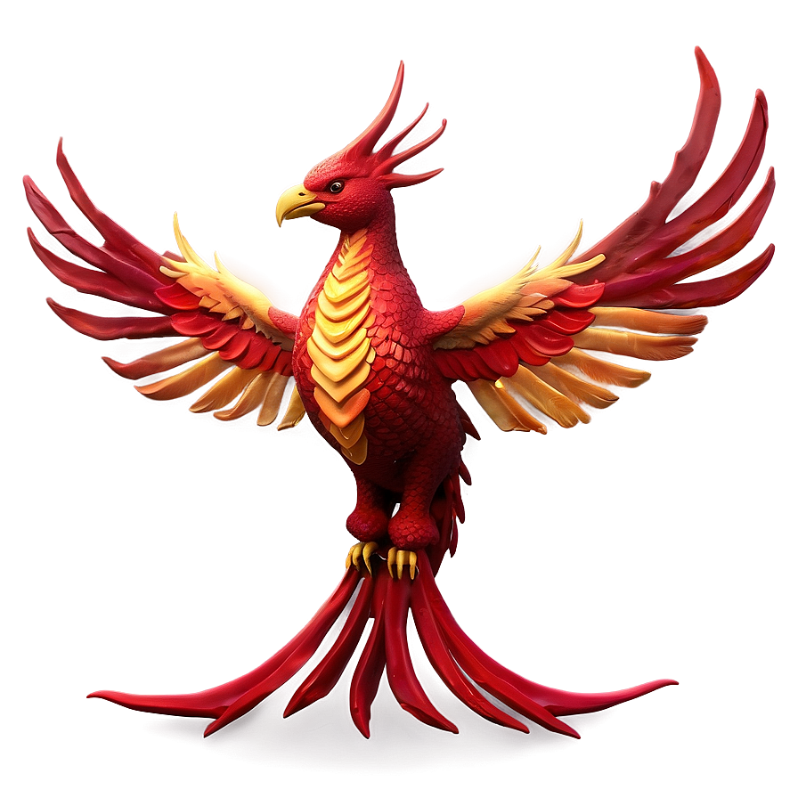 Download Radiant Red Phoenix Png 5 | Wallpapers.com