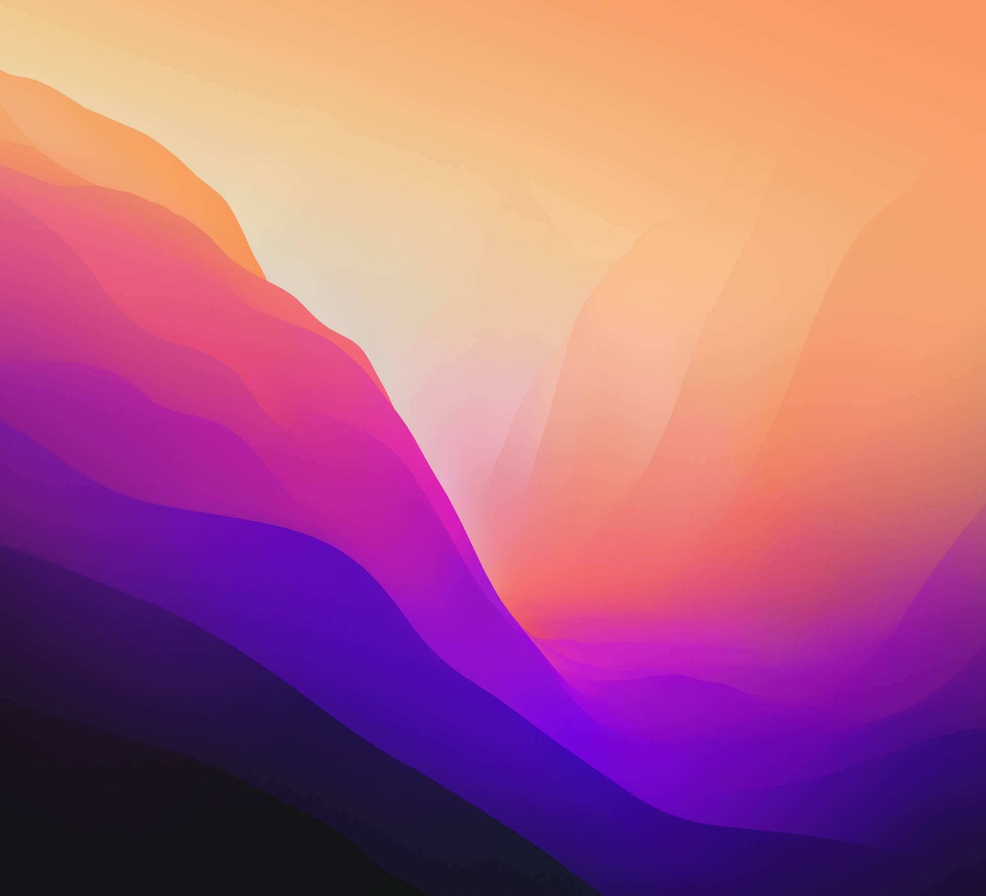 Radiant Ridges MacOS Monterey Wallpaper