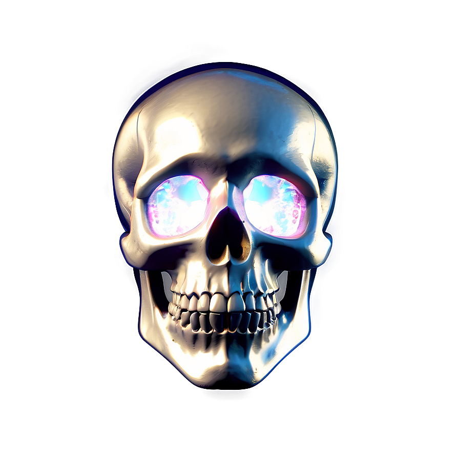 Radiant Skull Illustration Png A PNG