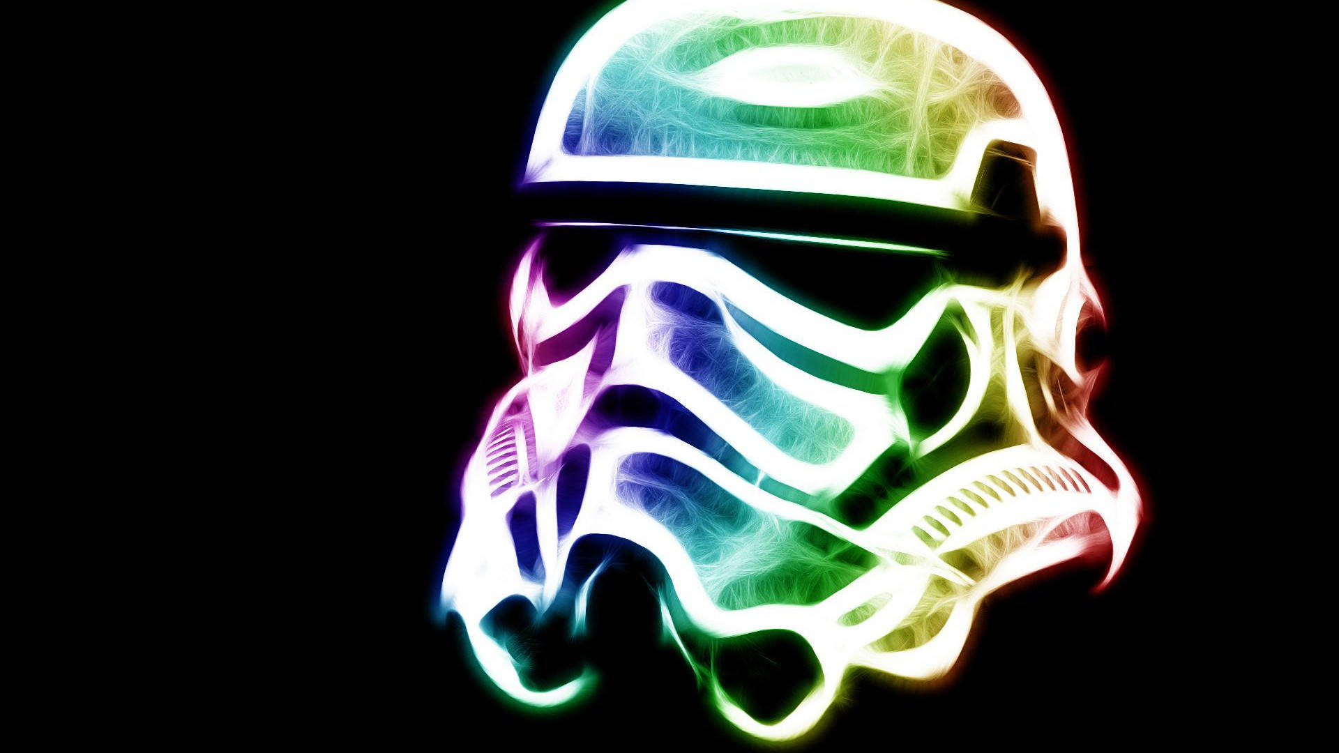 The Radiant Stormtrooper Helmet Wallpaper