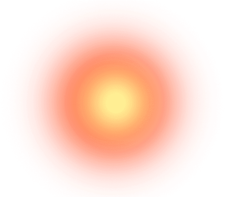 Radiant Sun Glow Effect PNG