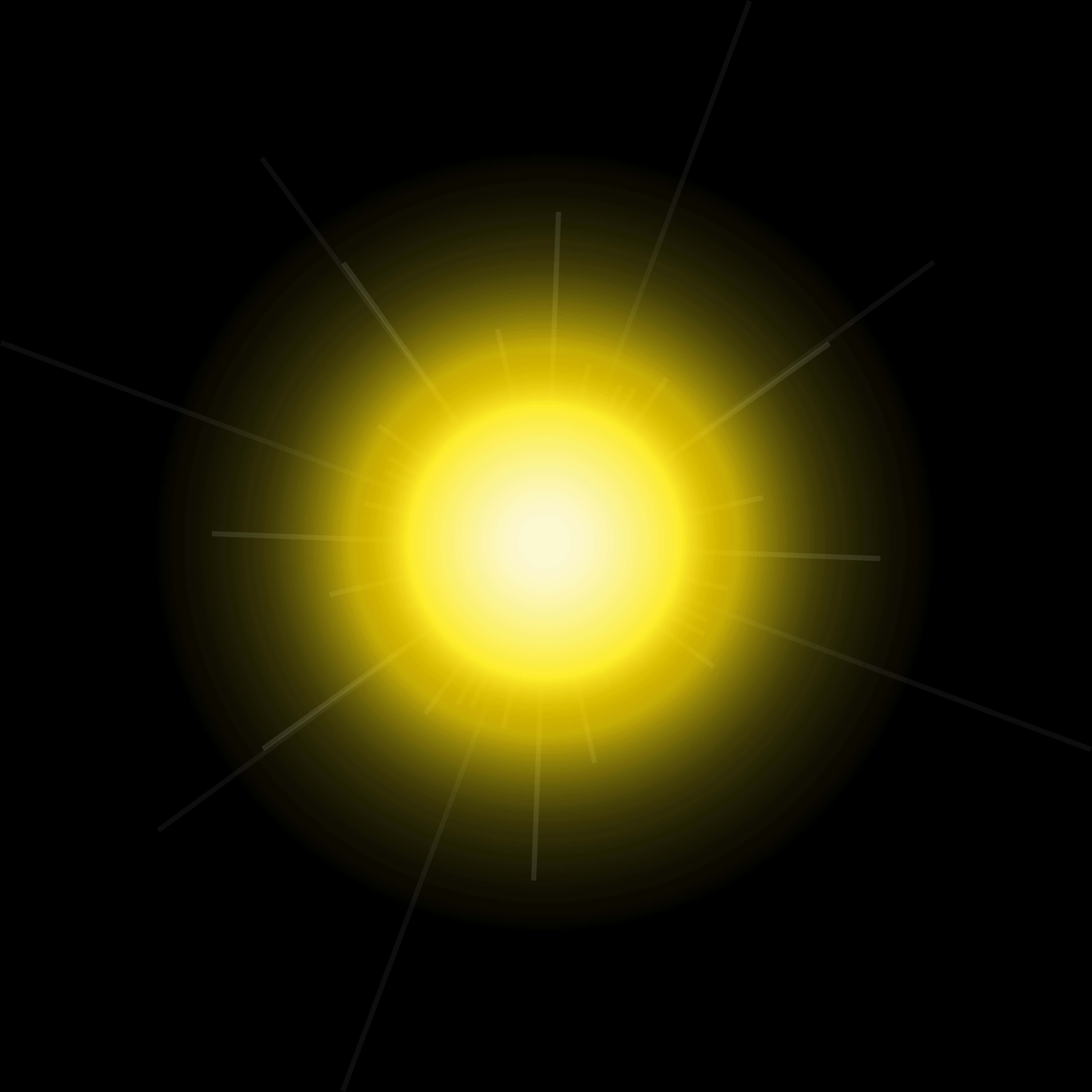 Radiant Sun Glow Graphic PNG