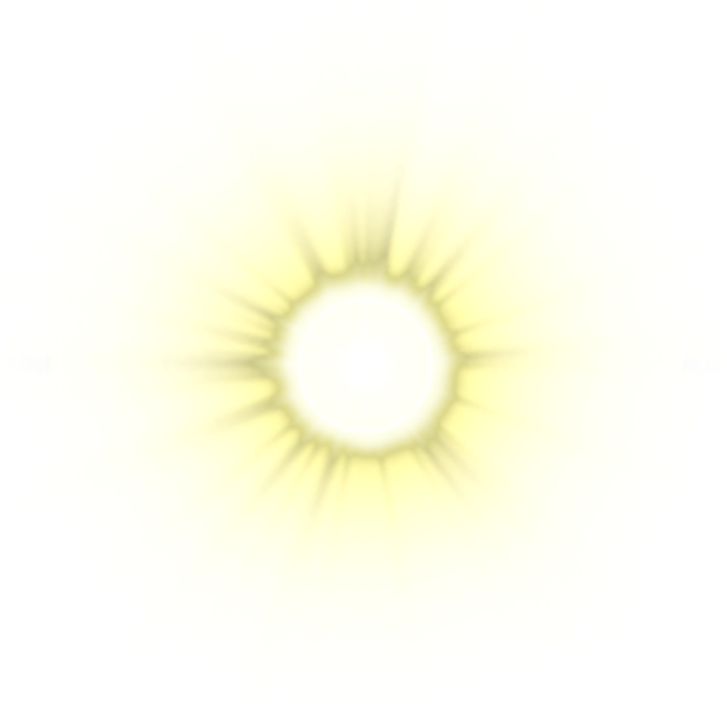 Radiant Sun Graphic PNG