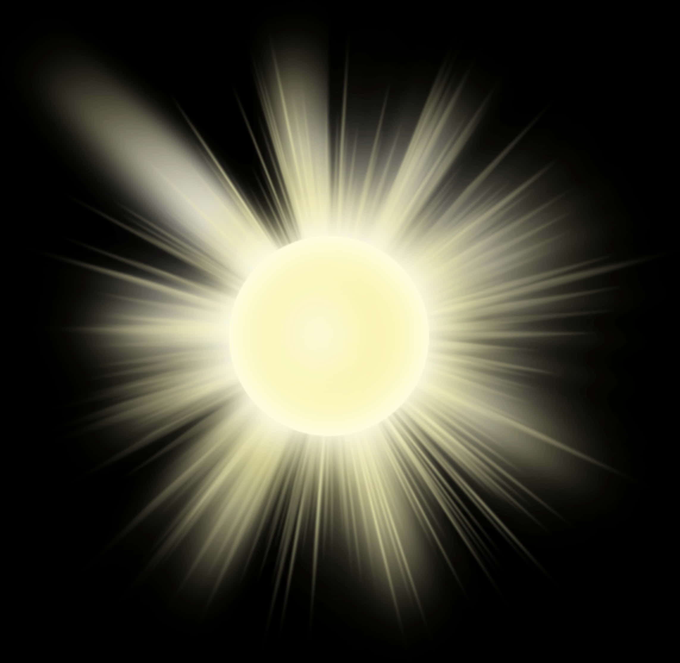 Radiant Sun Illustration PNG