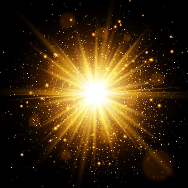 Radiant Sunburst Glow Background PNG