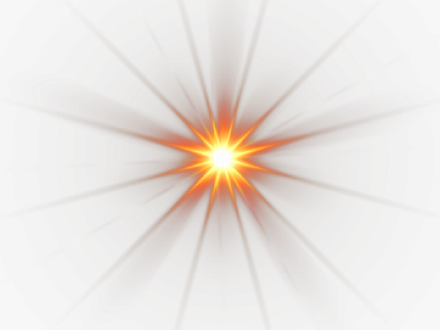 Radiant Sunburst Glow PNG