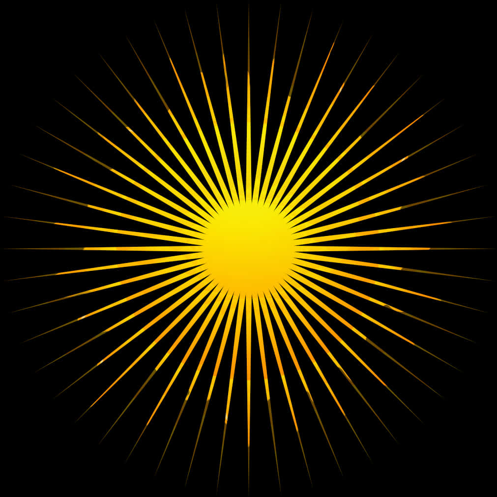 Radiant Sunburst Graphic PNG