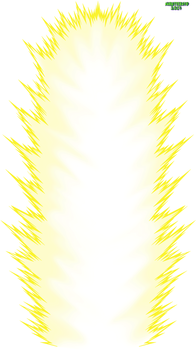 Radiant Yellow Aura PNG