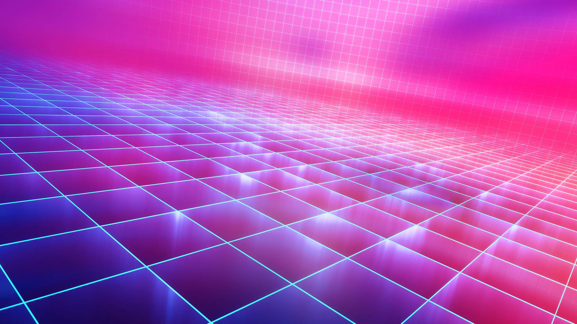 Radiating Neon Purple Grid Wallpaper