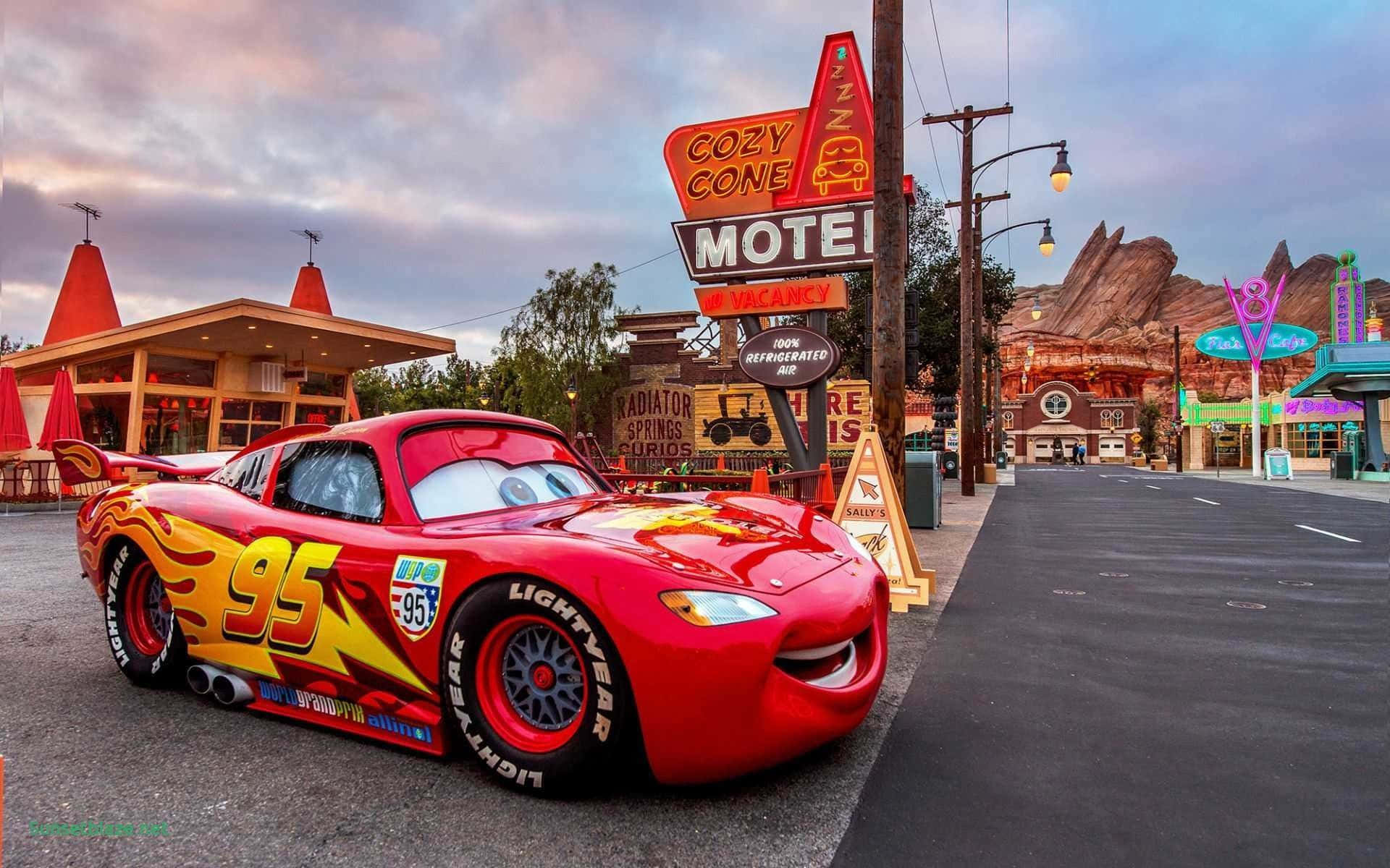 The enchanted town of Radiator Springs Wallpaper