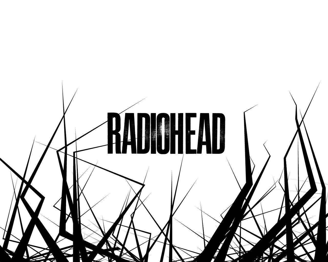 Radioheadrock Band Schwarz Überwuchs Wallpaper