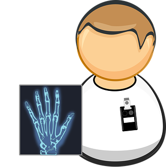 Radiologist Iconwith Xray Image PNG