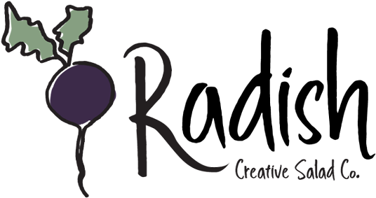 Radish Creative Salad Company Logo PNG