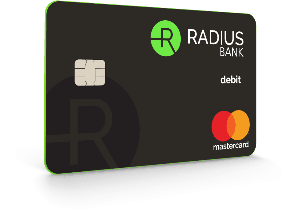 Radius Bank Mastercard Debit Card PNG