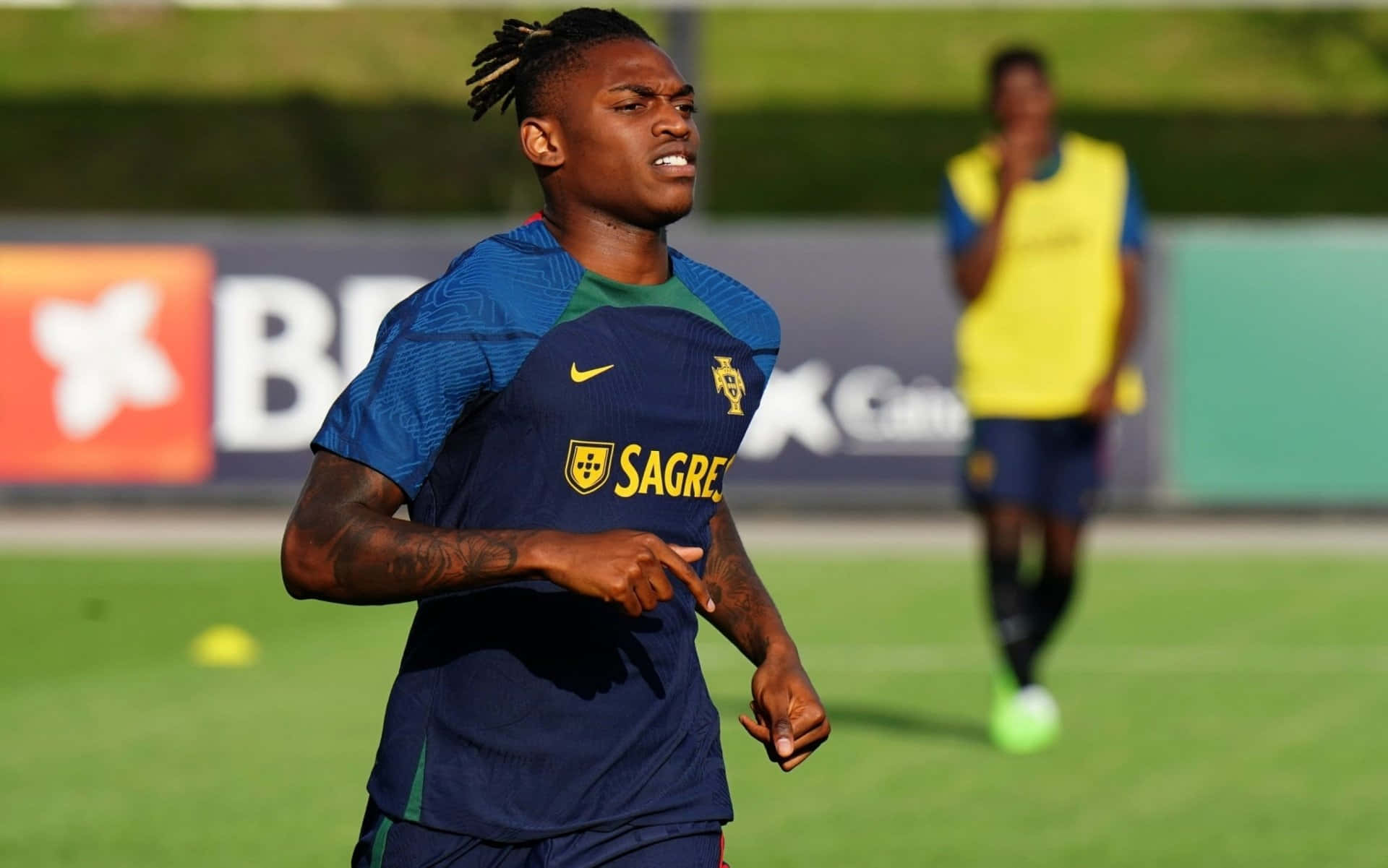 Rafael Leao Portugal Training Session Wallpaper