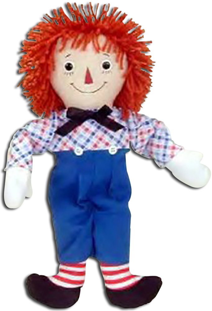 Raggedy Andy Doll Plush Toy PNG