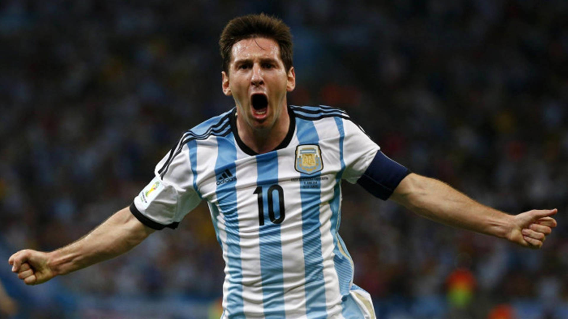 Raging Messi Argentina Football Wallpaper