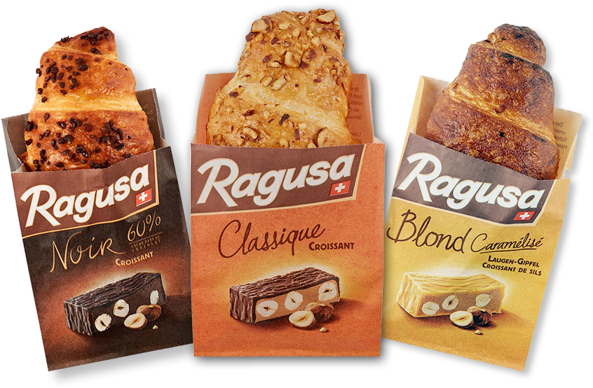 Ragusa Chocolate Croissants Variety PNG