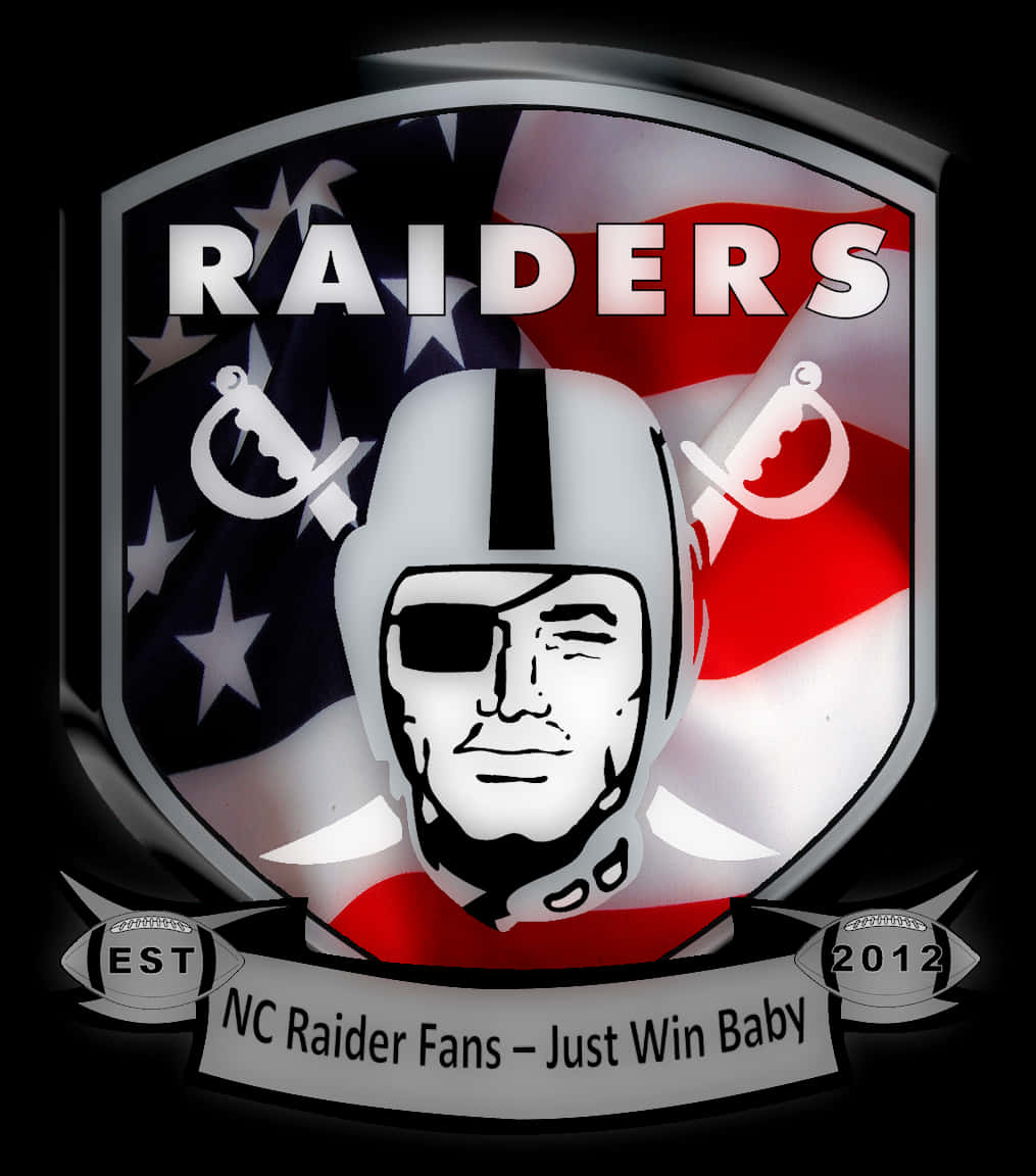 Raiders Fan Logo Design PNG