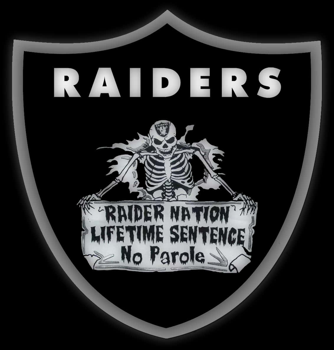 Raiders Fan Logo Skeleton PNG