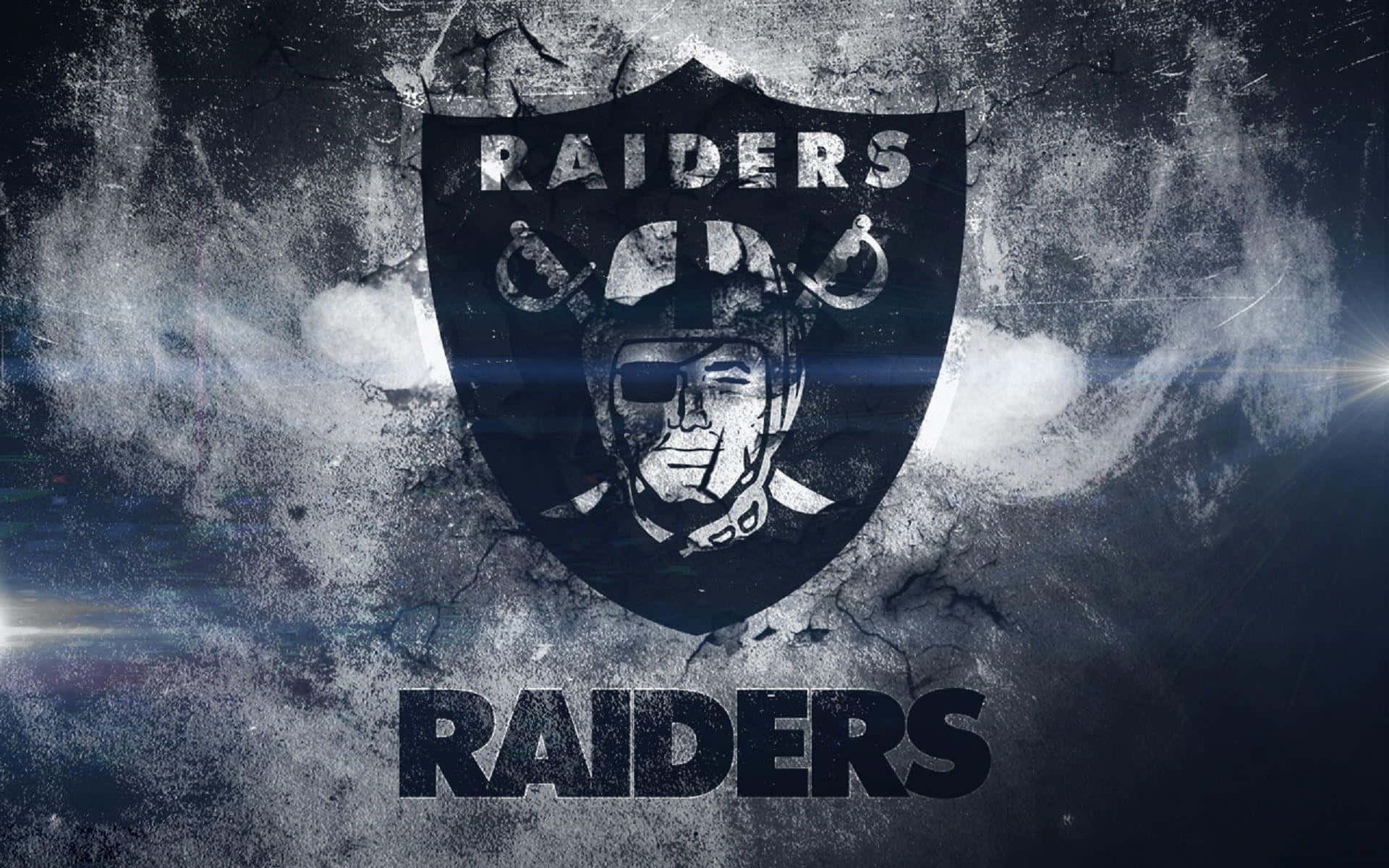Det Oakland Raiders Logo pyntes denne tapet. Wallpaper