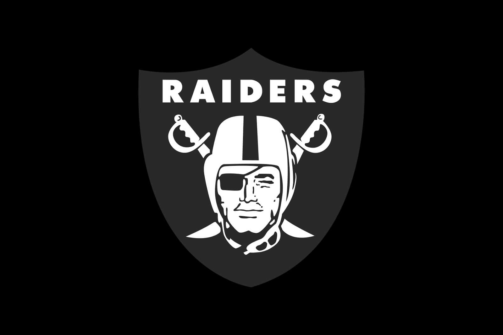 Det ikoniske Oakland Raiders Logo, som repræsenterer Holdet af Landet Wallpaper