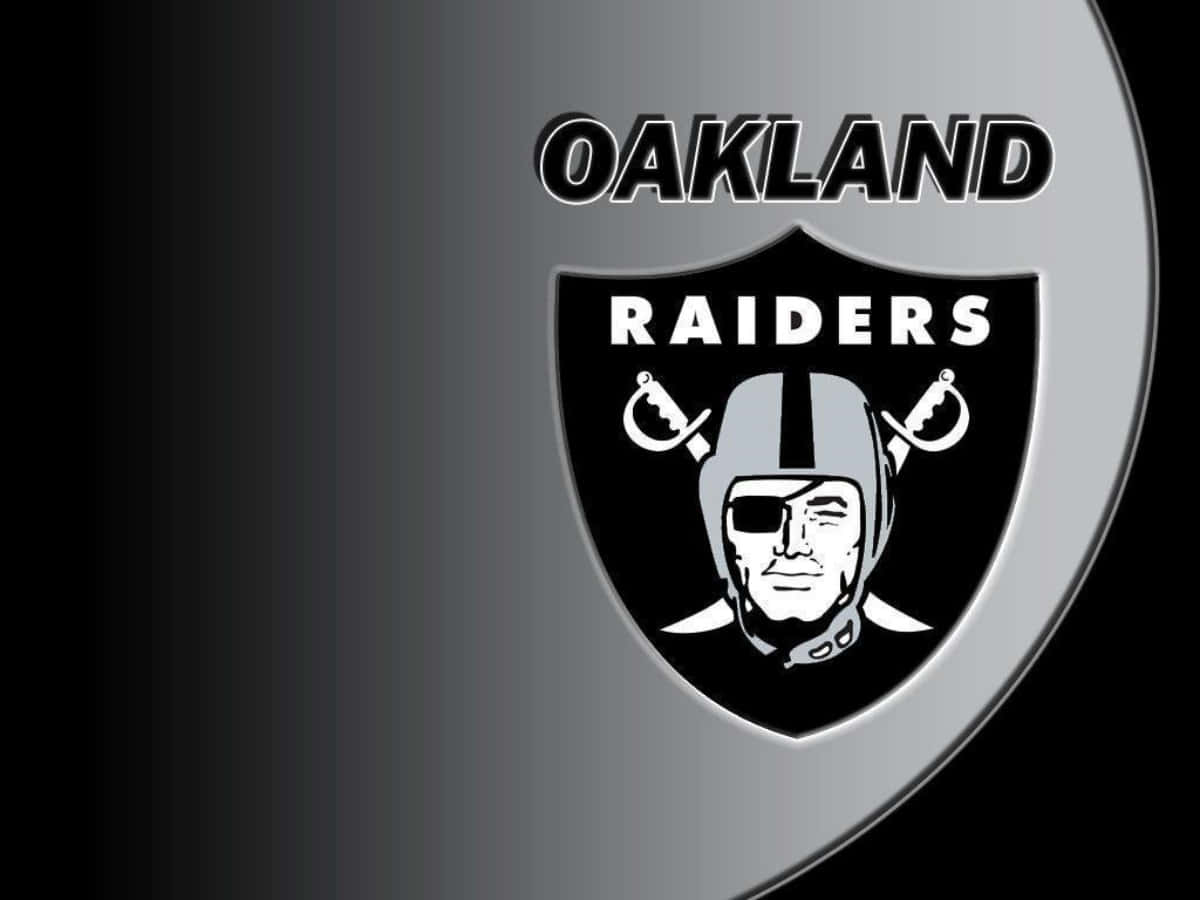 Mutigund Furchtlos - Oakland Raiders Logo Wallpaper