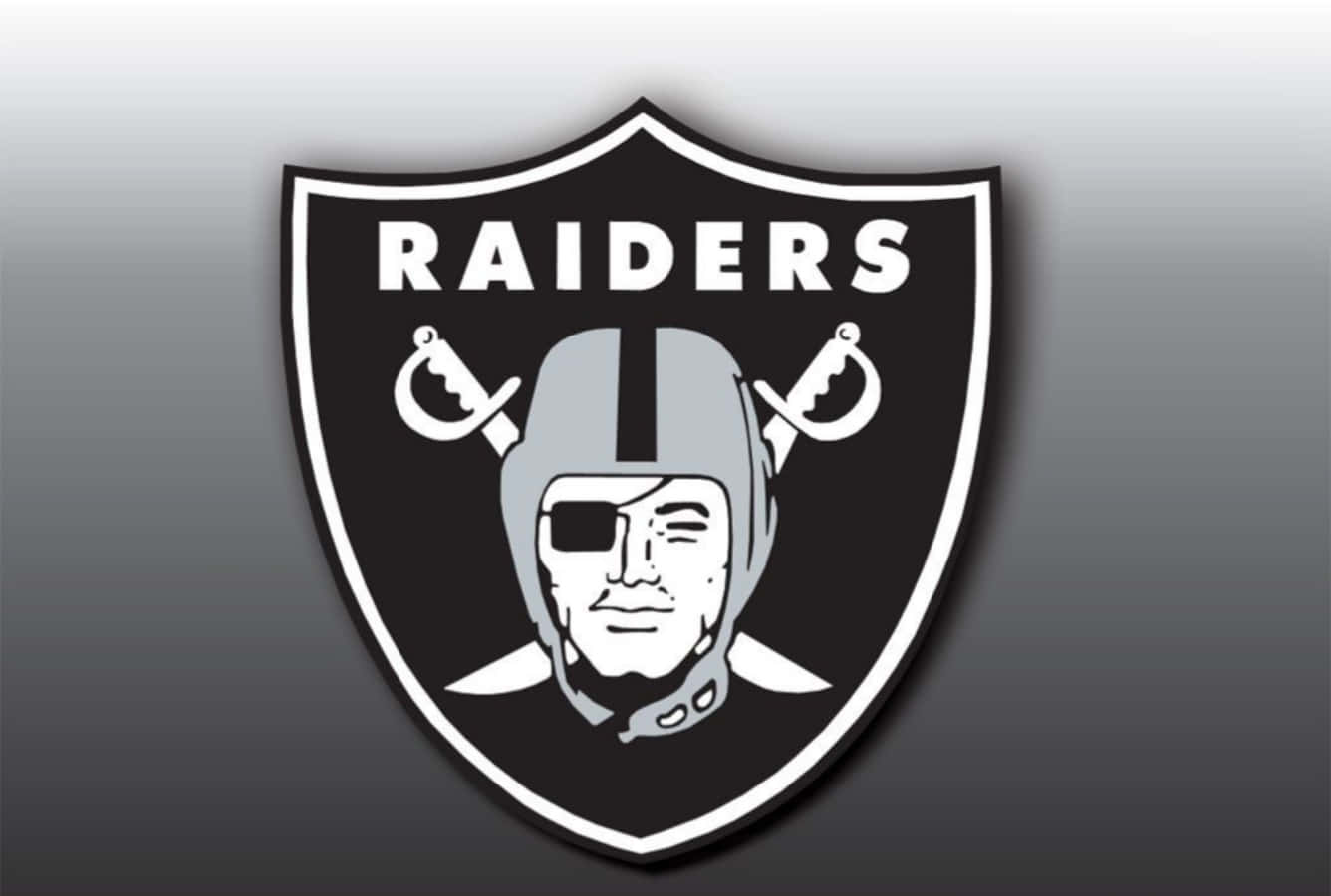 Oakland Raiders football team logo. Wallpaper