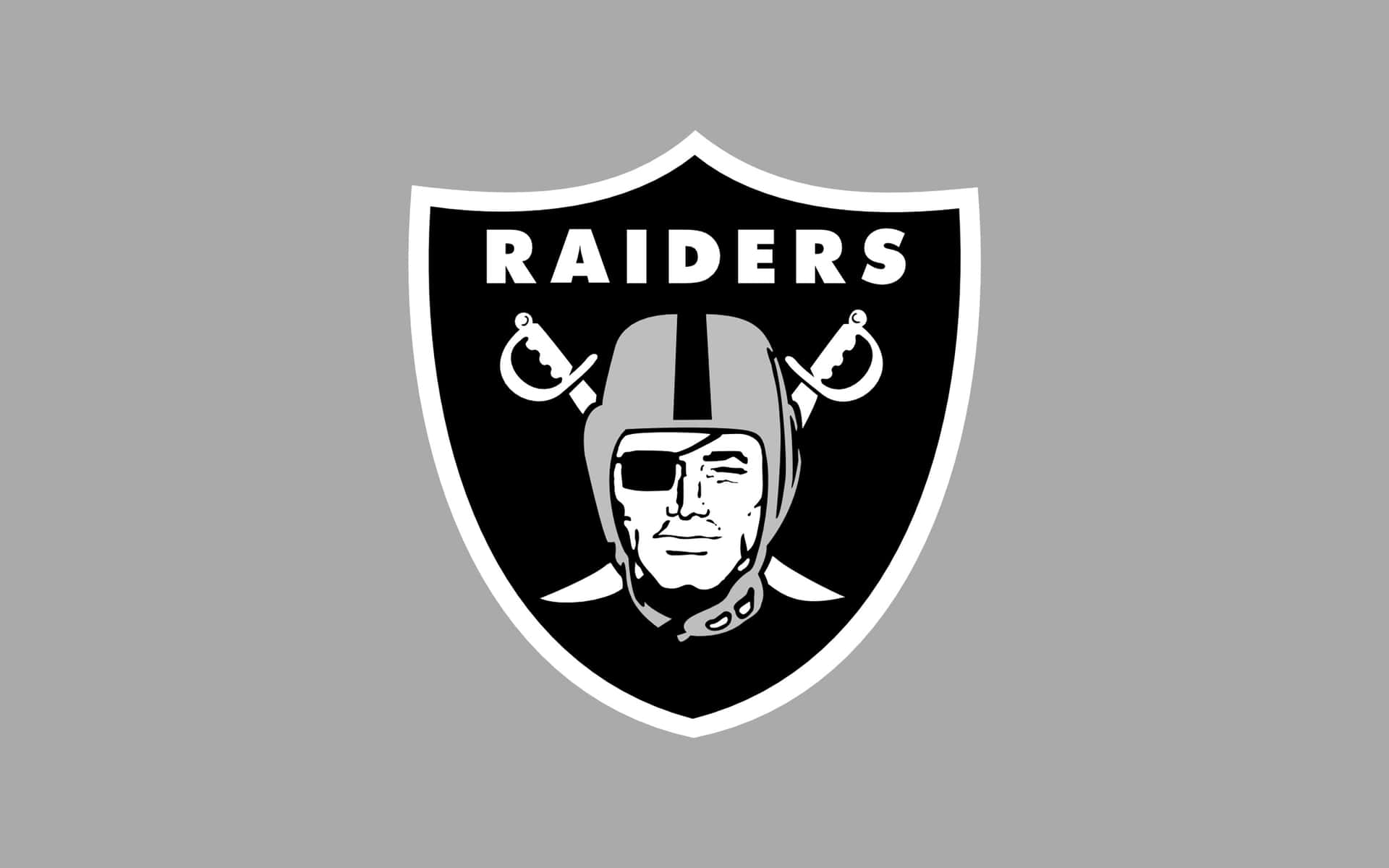 Raiders Logo Blackand White Wallpaper