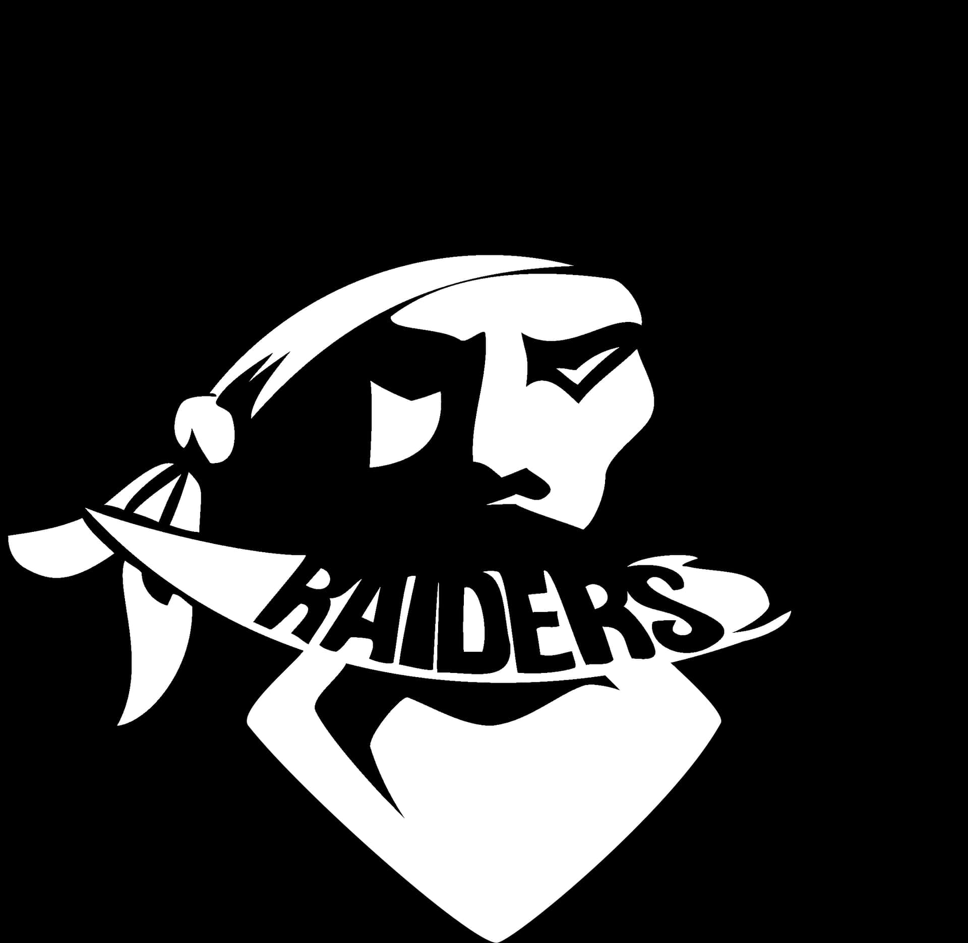 Raiders Logo Blackand White PNG