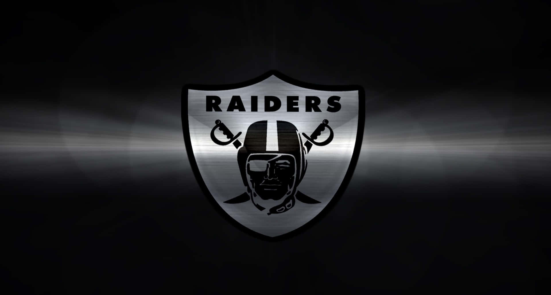 Klassisk Raider Football Logo Wallpaper