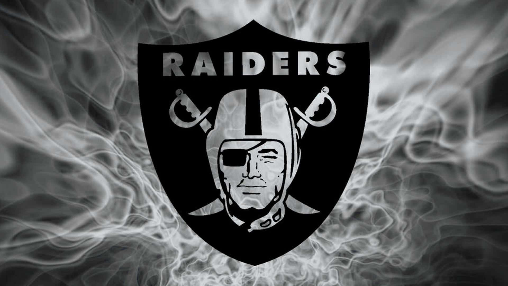 Raiders Logo Smoky Background Wallpaper