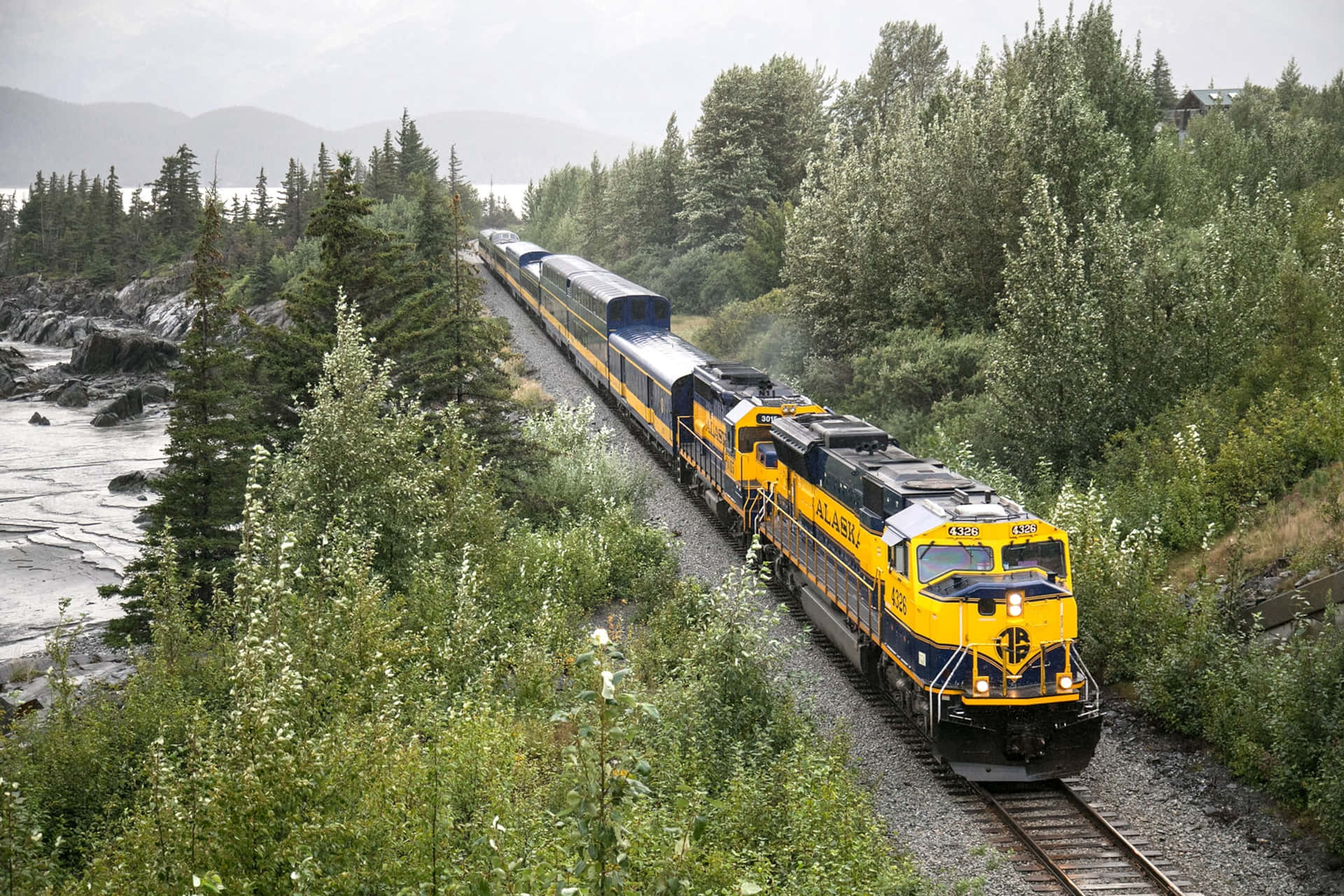 Alaska Train Railroad Picture