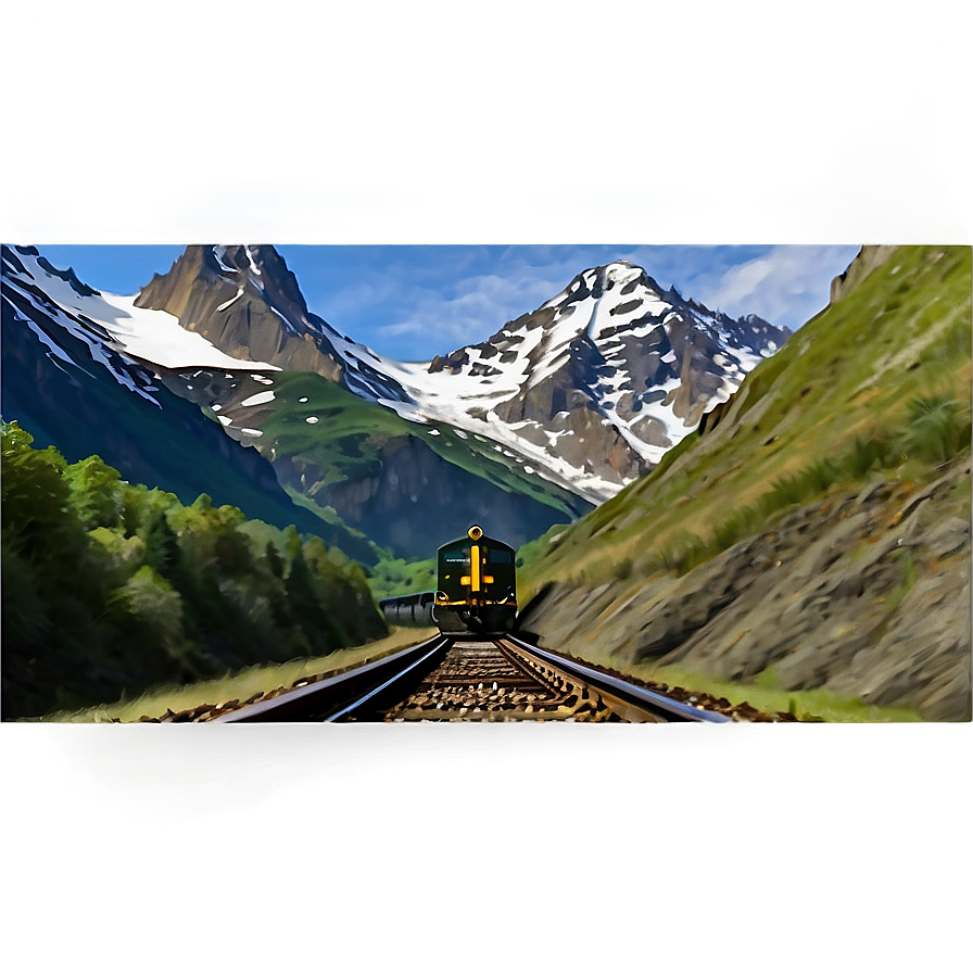 Railroad Tunnel Through Mountain Png Oxb36 PNG