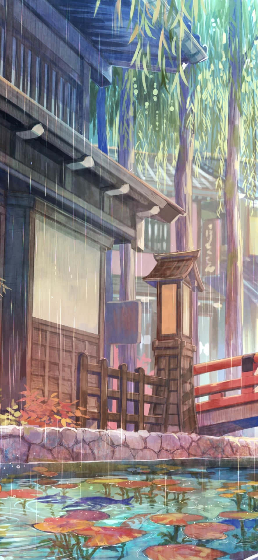 Rainy City Anime, anime night city rain HD wallpaper | Pxfuel