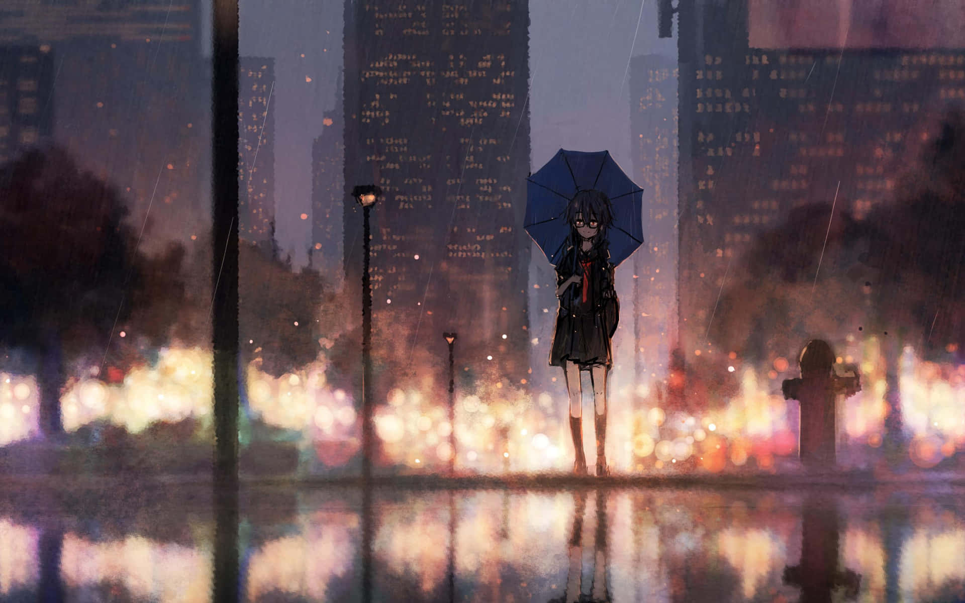 Download Feel the Rain of Anime | Wallpapers.com