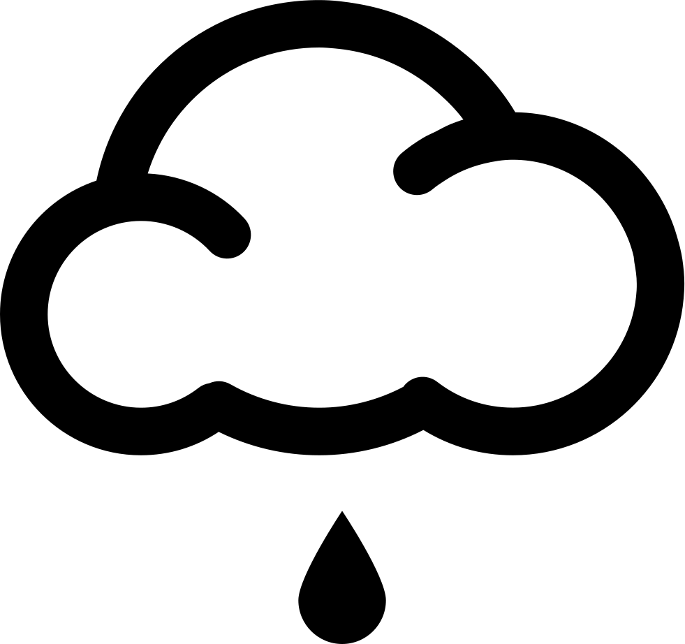 Rain Cloud Icon Simple PNG