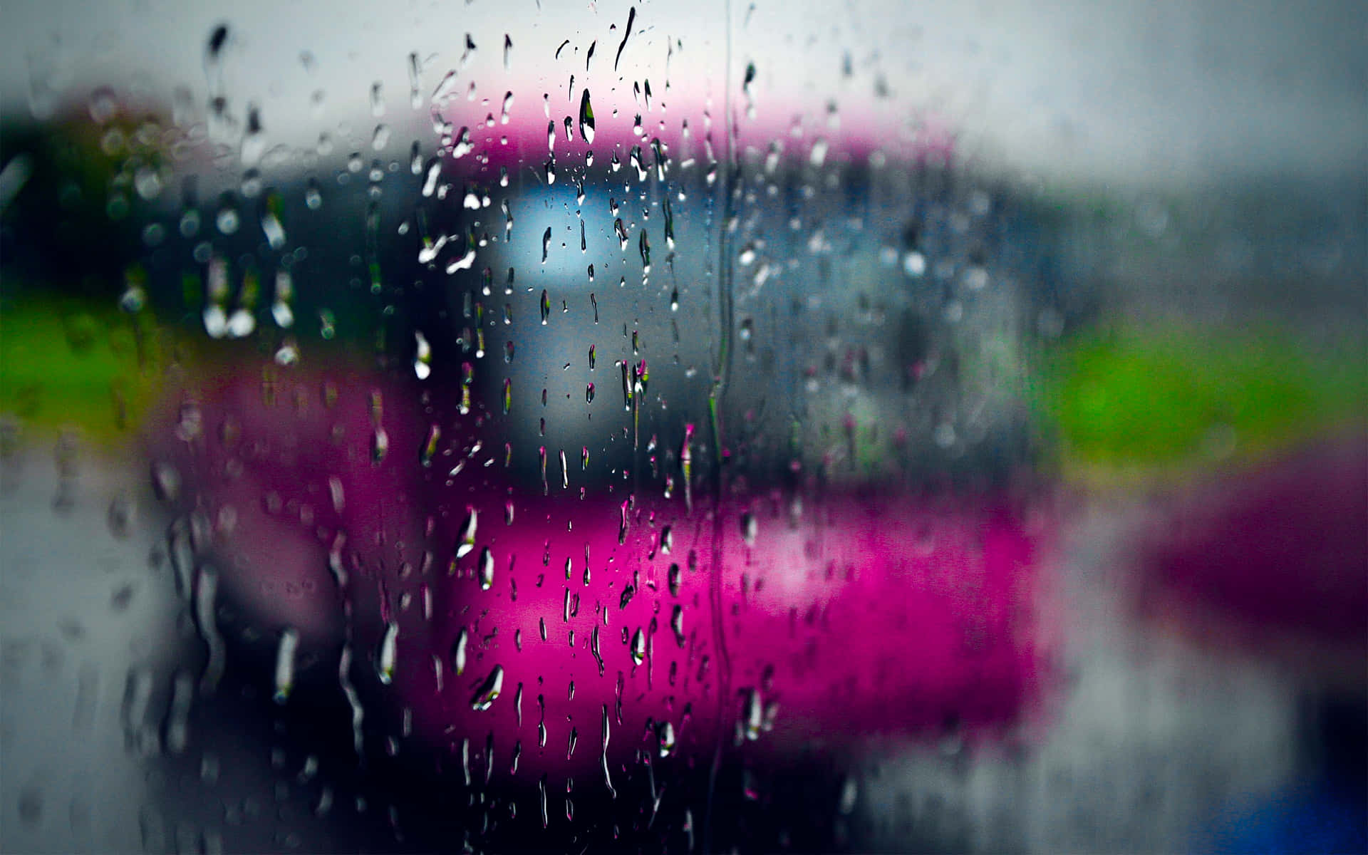 Enjoy a rainy day from the comfort of your desktop Wallpaper