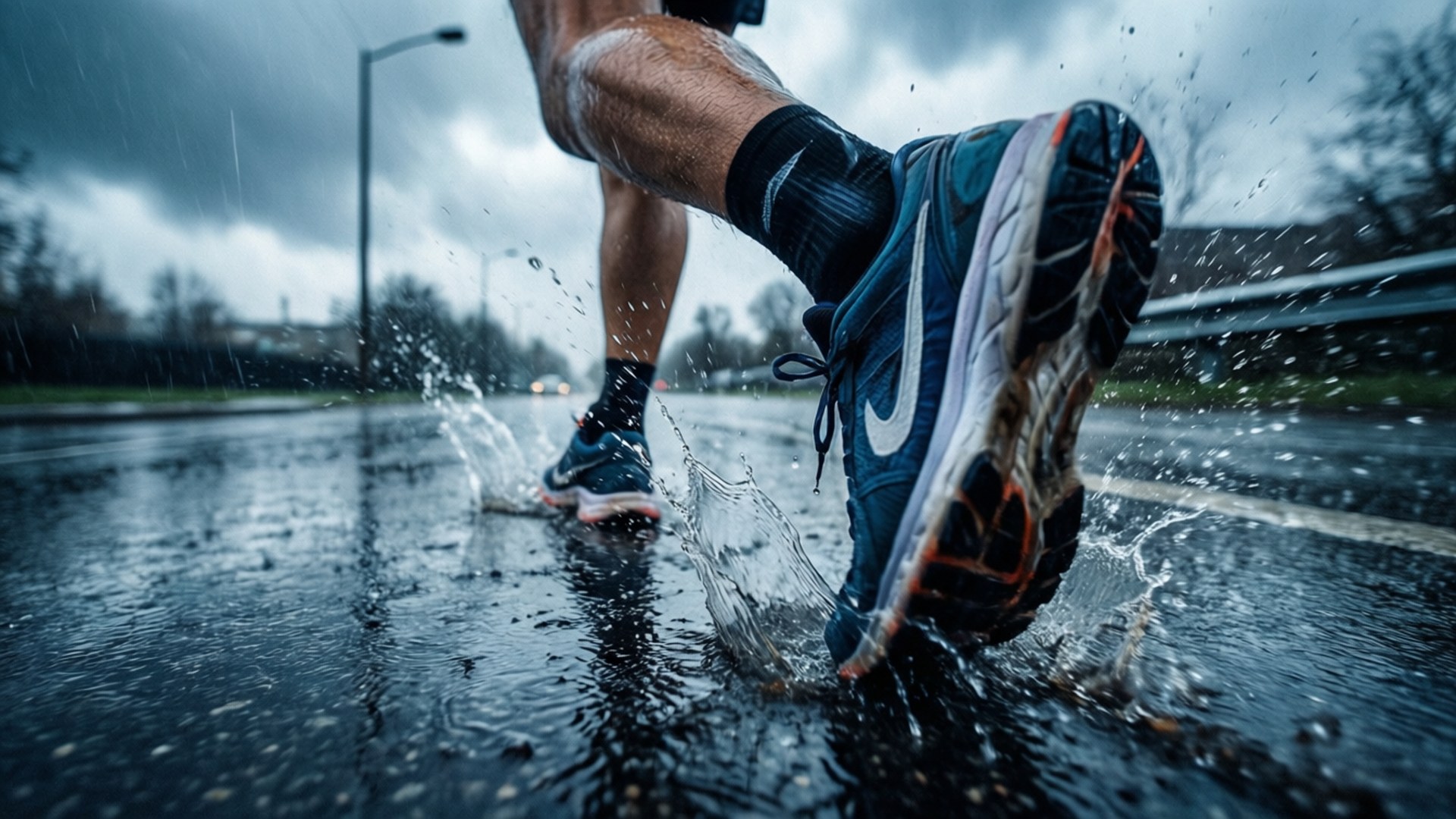 Rain Run Splash Bakgrunner