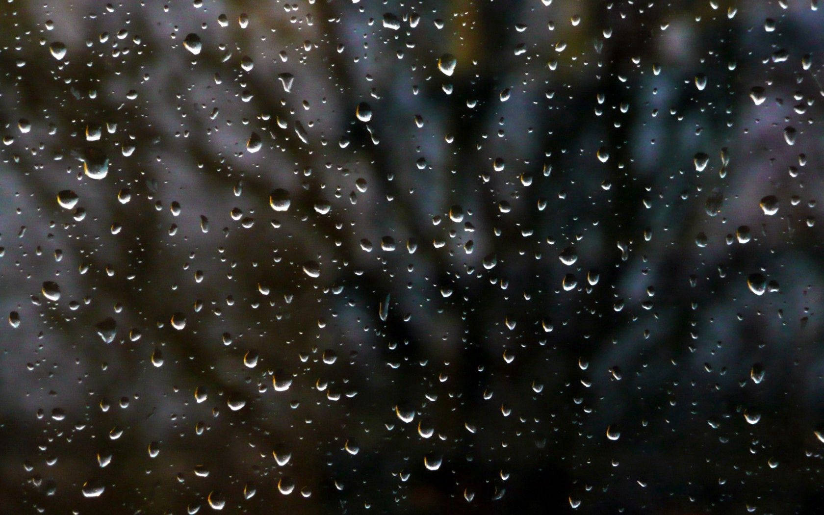 Rain, Window, Glass, Drops, Night