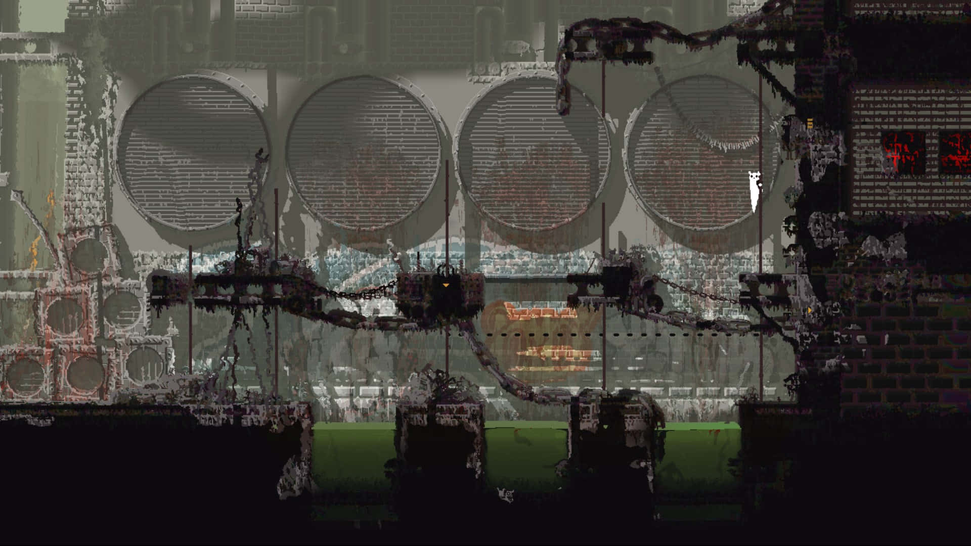 Rain World_ Industrial Complex Scene Wallpaper